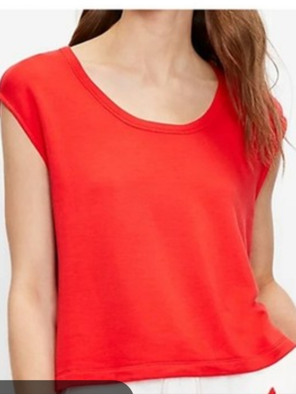 Lou And Grey Womens Signaturesoft Red Cap-Sleeve Women's Top Xxl Nwt